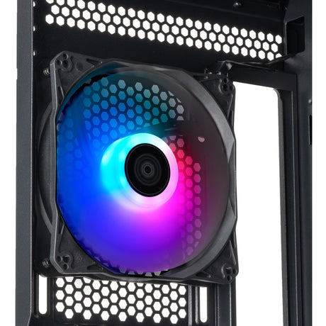 Silverstone Fara 514x Midi Tower Gehäuse (schwarz | 2x USB-A | 1x USB-C | RGB | gehärtetes Glas)