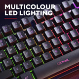 Trust gxt 833 thado toetsenbord met tkl-verlichting (zwart, us lay-out (qwerty), 80% (tkl), rgb)