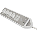 Brennenstuhl Brennenstuhl Estilo Hoekstopcontact 4-fach mit USB-Ladefunktion