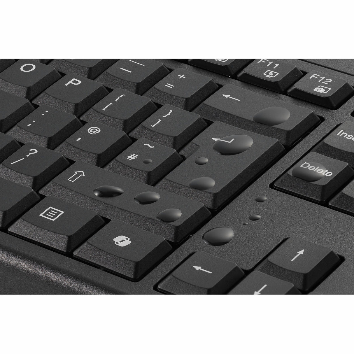Kensington km270 eq wiederaufladbares Desktop-Set – kabelloses Desktop-Set (schwarz, US-Layout (QWERTY), Membran, 100 %, Bluetooth, 2,4 GHz)