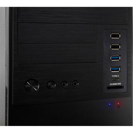 Inter-tech it-6865 Midi-Tower-Gehäuse (schwarz | 4x USB-A | 1x USB-C)