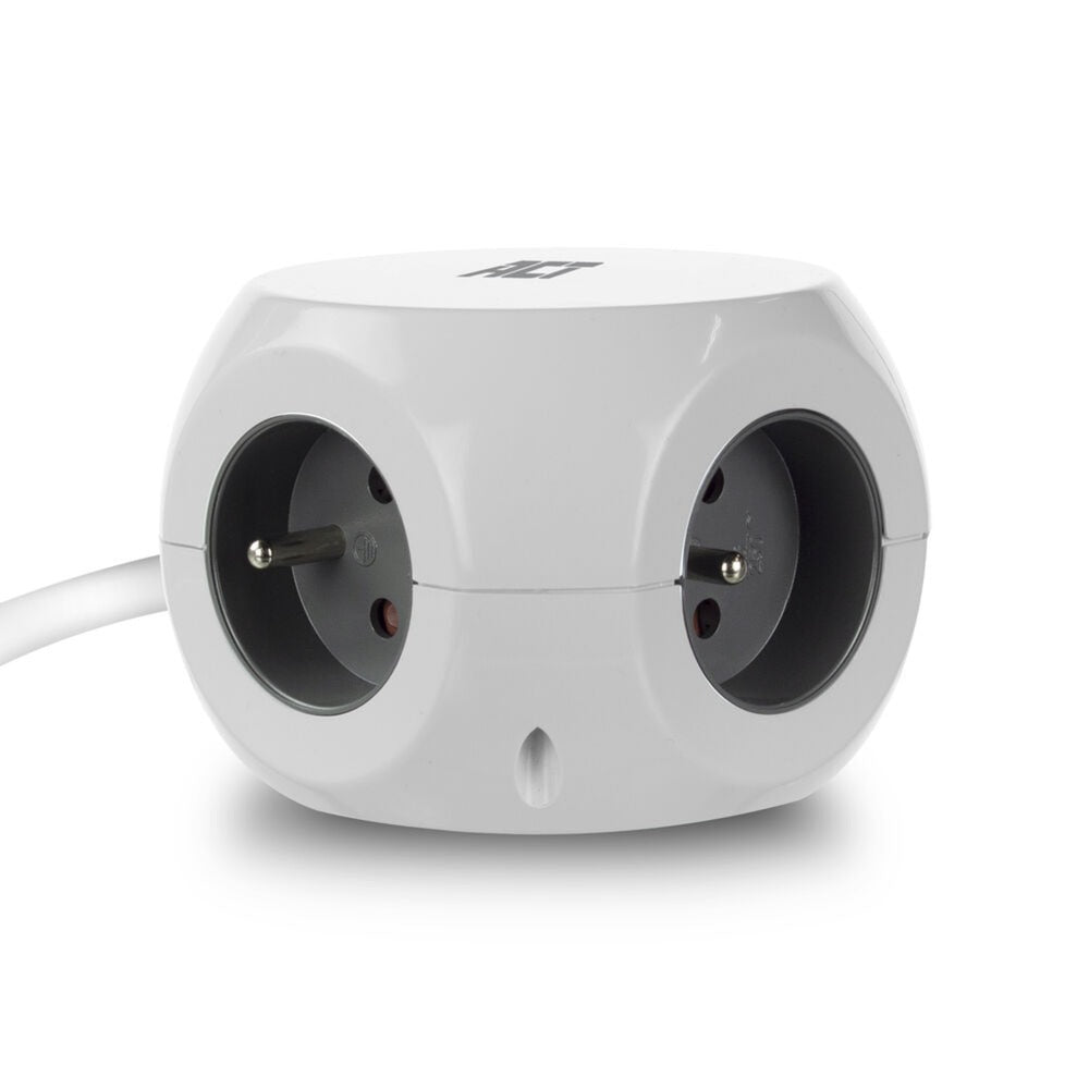 Act Connectivity Steckdosenleiste Cube mit 3 Steckdosen, 30 W d