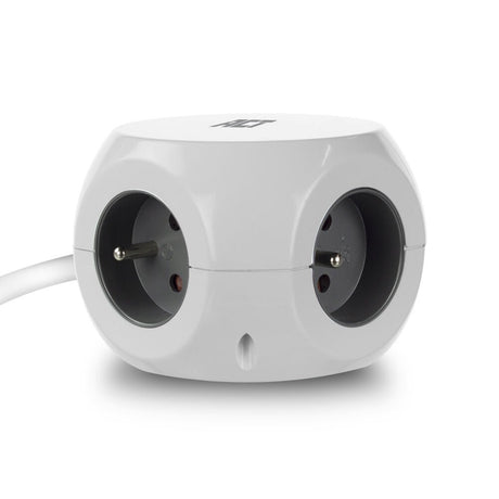 Act-Konnektivität: Act-Steckdosenleiste mit 3 Steckdosen, 30 W Stromversorgung, USB-C-A-Anschlüssen, Kabellänge 1,5 m, AC2425