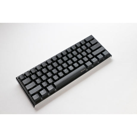 Ducky One 2 Pro Mini Classic RGB mechanische Gaming-Tastatur (schwarz, US-Layout (QWERTZ), Cherry MX Speed Silver, 60 %, RGB-LED, Double-Shot PBT, Quack-Mechanik)