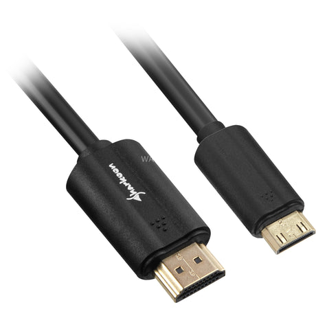 Sharkoon HDMI > Mini HDMI 2.0 Adapter (schwarz, 1 Meter, 4k)