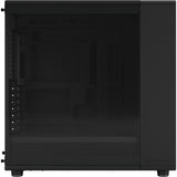 Fractal design north xl momentum edition midi tower behuizing (zwart houtkleur | 2x usb-a | 1x usb-c | tempered glass)