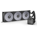 Sharkoon S100 ArGB Wasserkühlung (schwarz, 4-Pin-PWM-Lüfteranschluss)