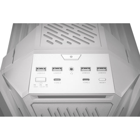 Asus Rog Hyperion GR701 Big Tower Gehäuse (weiß | 4x USB-A | 2x USB-C | RGB | gehärtetes Glas)