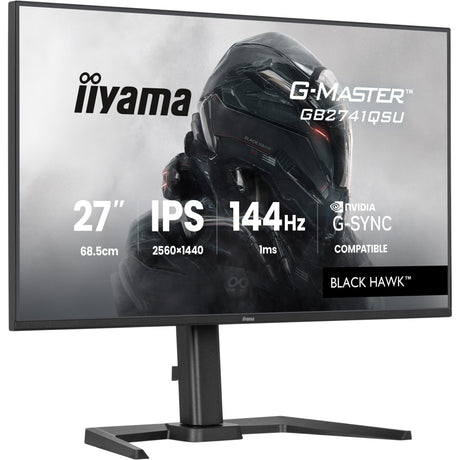 Iiyama G-Master Black Hawk GB2741QSU-B1 27 Gaming-Monitor (schwarz, HDMI, DisplayPort, 2x USB-A, USB-B, 144 Hz)