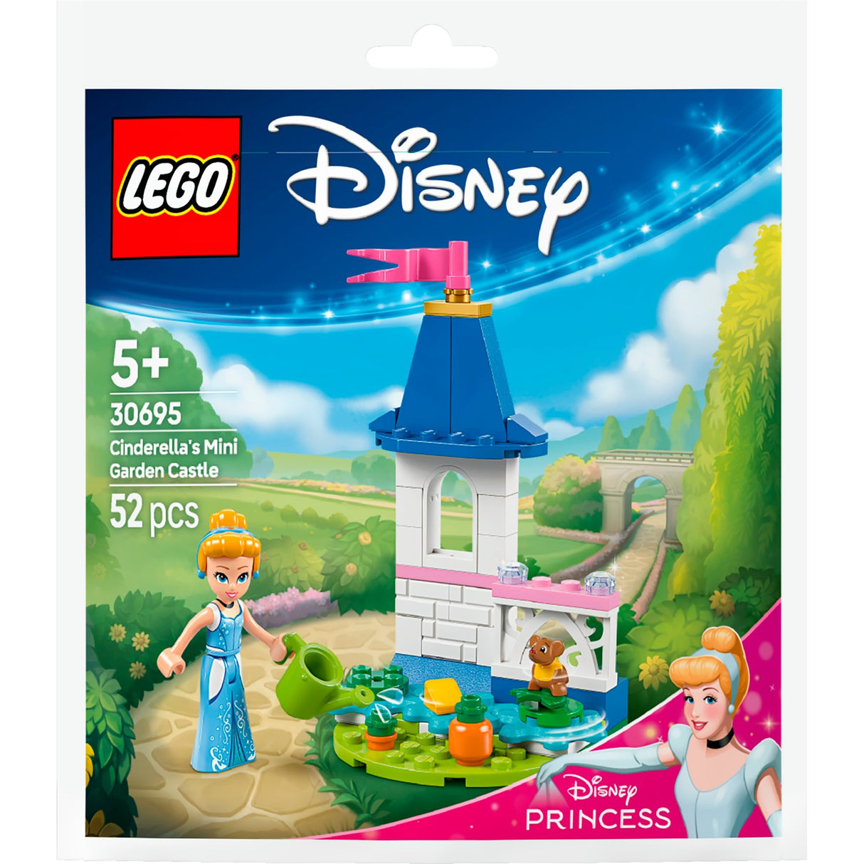 Lego 30695 Disney Prinzessinnen-Tasche, Mini-Aschenputtel-Gartenschloss