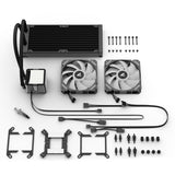 Sharkoon S50 ArGB Wasserkühlung (schwarz, 4-Pin-PWM)