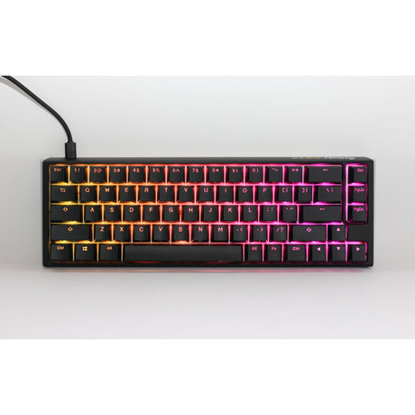 Ducky One 3 Classic SF RGB mechanische Tastatur (Schwarz, US-Layout (QWERTY), Cherry MX Brown, 65 %, RGB-LEDs, Double-Shot PBT, Hot-Swap-fähig, Quack-Mechanik)