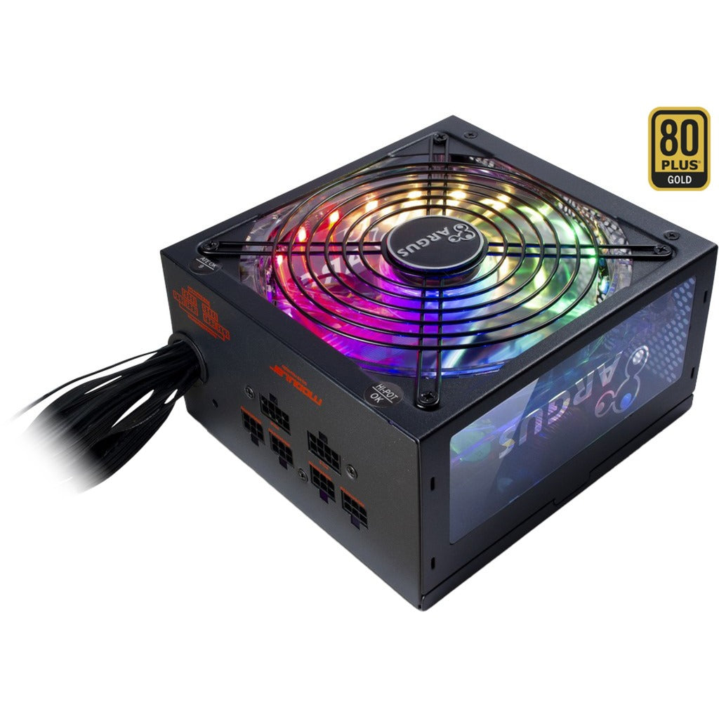 Inter-tech Argus RGB-650W CM II modulares 650-Watt-Netzteil (schwarz, 2x PCIe)