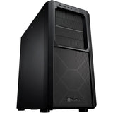 Silverstone sst-sed1-b Midi-Tower-Gehäuse (schwarz | 2x USB-A | 1x USB-C)