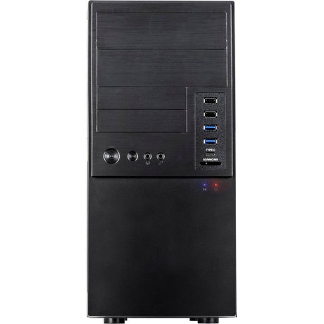 Inter-tech it-6865 Midi-Tower-Gehäuse (schwarz | 4x USB-A | 1x USB-C)