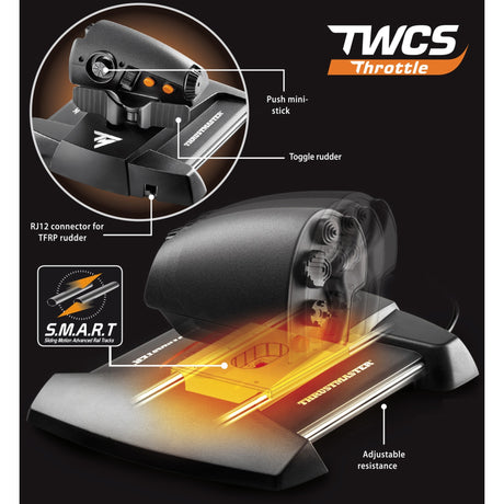 Thrustmaster T.16000M FCS Hotas Gaming Hotas (Schwarz Orange, PC)