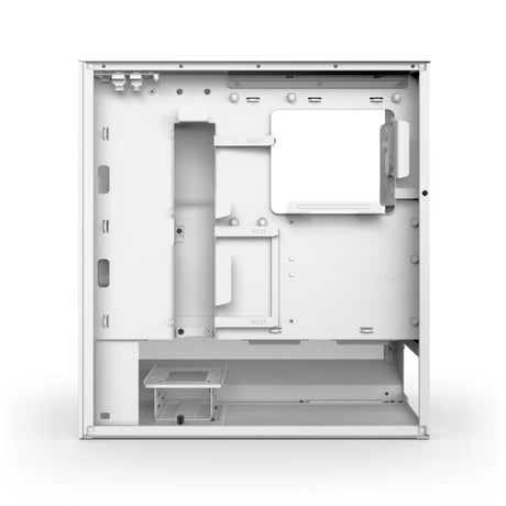 Nzxt h5 flow v2 Midi-Tower-Gehäuse (weiß | 1x USB-A | 1x USB-C | gehärtetes Glas)