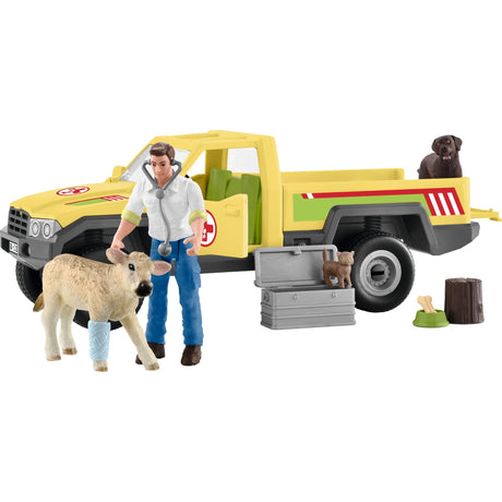 Schleich Farm World Spielfigurenset Tierarztbesuch auf dem Bauernhof