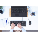 Trust Primo Tastatur-Maus-Set, Desktop-Set (schwarz, US-Layout, Membran)