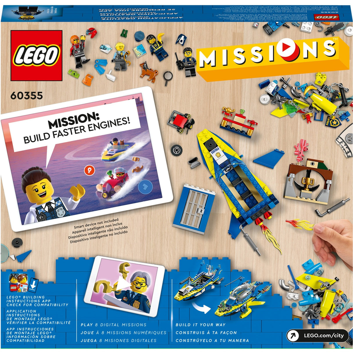 Lego City – Wasserpolizei-Detektivmissionen, Konstruktionsspielzeug (60355)