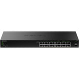 Netgear gs324tpv2 switch (zwart, 190w poe budget)