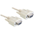Delock Serielles Nullmodem 9 Pin Buchse > 9 Pin Buchse, 1,8m Kabel (84077)