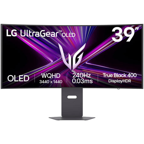 LG UltraGear OLED 39GX900A-B 39 gebogener Ultrawide-Gaming-Monitor (Schwarz, 2x HDMI, Display Port, 2x USB-A, USB-C, 240 Hz)