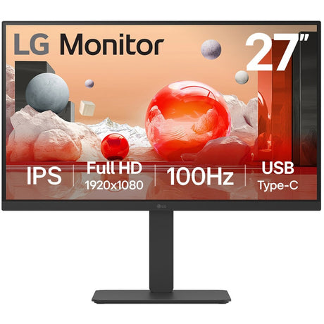 LG 27ba650 27 Monitor (schwarz, HDMI, Display-Port, Audio, USB-C)