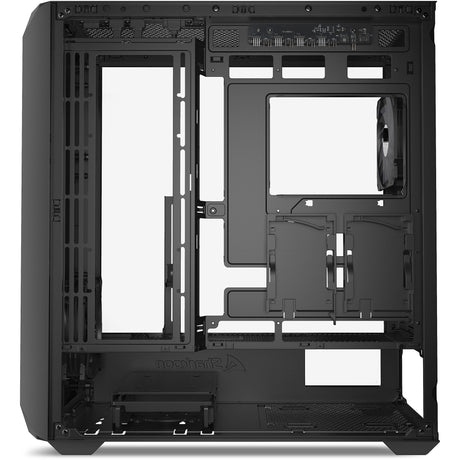 Sharkoon AK3 RGB Midi-Tower-Gehäuse (schwarz | 2x USB-A | 1x USB-C | RGB | gehärtetes Glas)