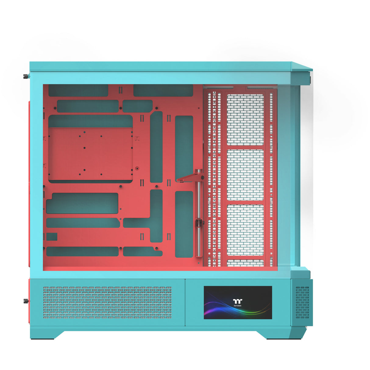 Thermaltake View 600 tg Mint Strawberry Big-Tower-Gehäuse (Mint Berry | 2x USB-A | 1x USB-C | gehärtetes Glas)