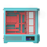 Thermaltake View 600 tg Mint Strawberry Big-Tower-Gehäuse (Mint Berry | 2x USB-A | 1x USB-C | gehärtetes Glas)