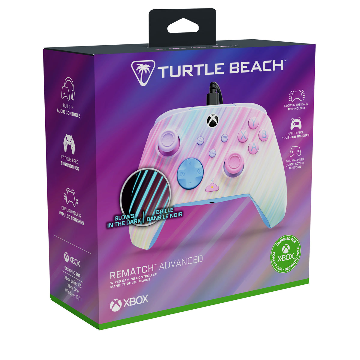 Turtle beach rematch advanced bedrade controller - cotton candy (roze, xbox series x|s, xbox one, pc)