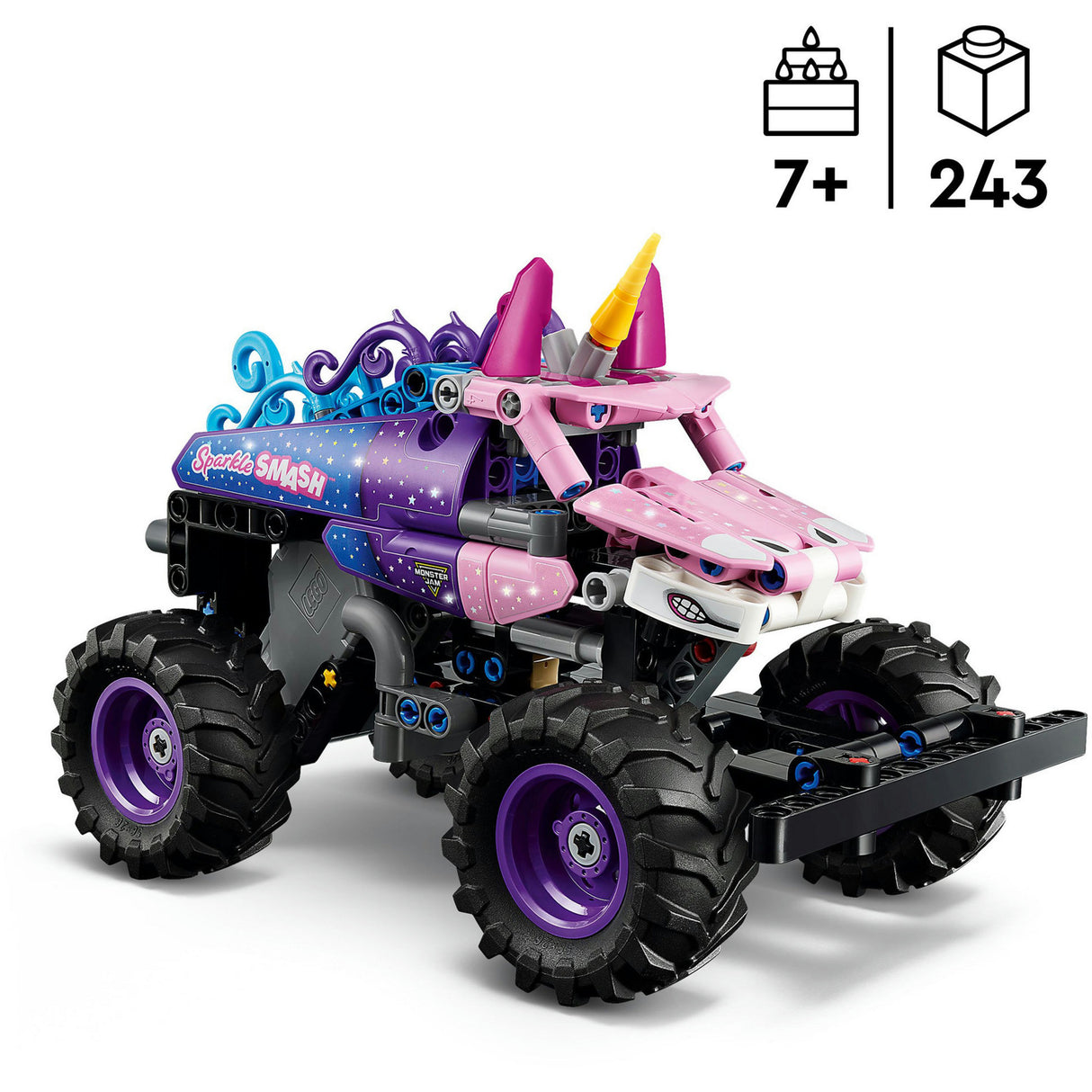 Lego Technic 42220 Monster Jam Sparkle Smash Zurückziehen