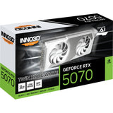 Inno3d n50702-12d7x-195064w geforce rtx 5070 twin x2 oc weiß, 12 gb, gddr7, 192-bit, 28 gbps, 650 watt