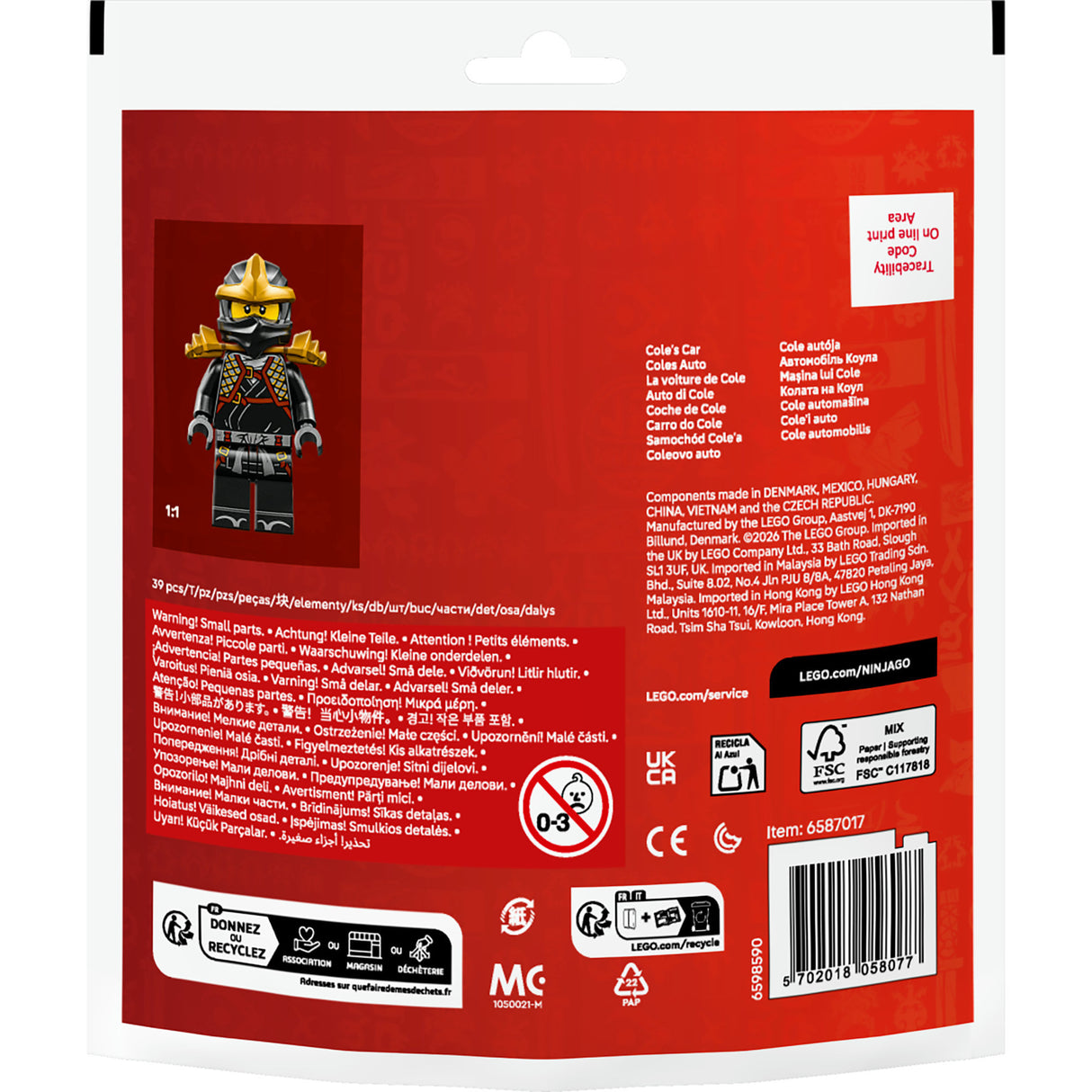 Lego Ninjago 30723 Ninja Coles Auto