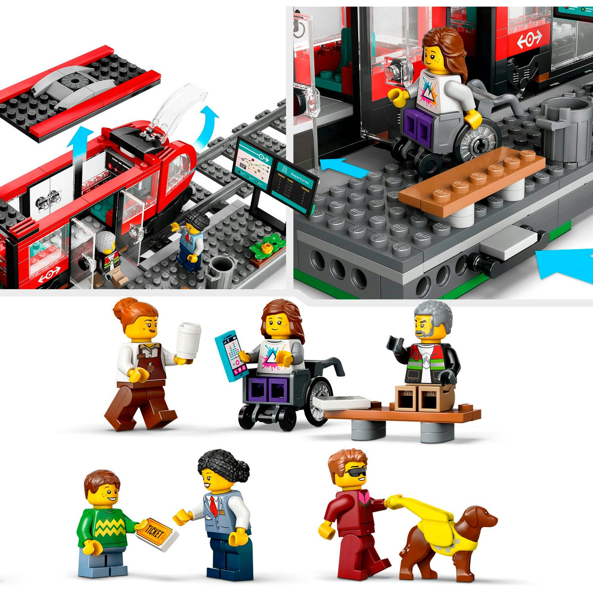 Lego City Straßenbahn und Bahnhof – 60423
