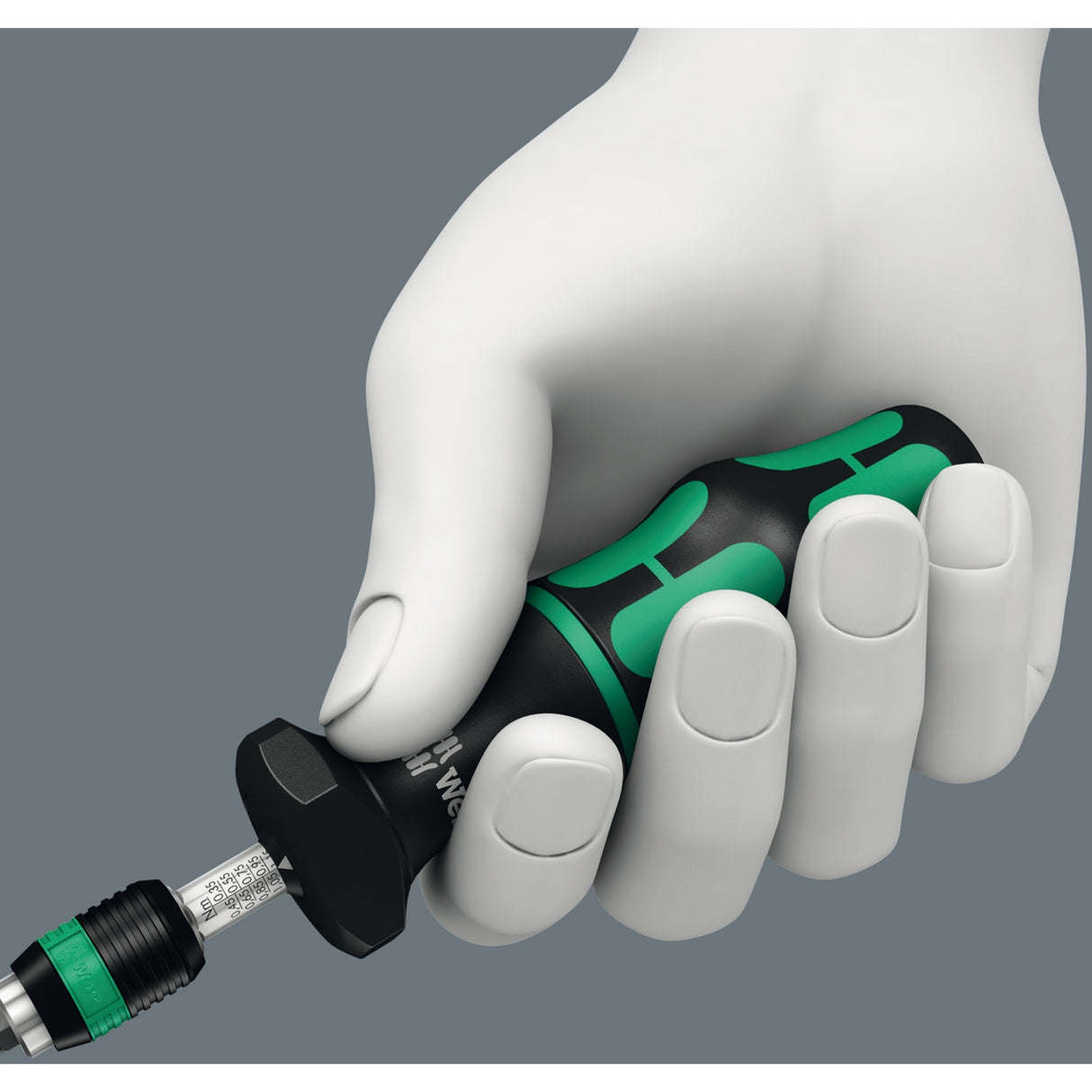 Wera 7441 Kraftform einstellbarer Drehmomentschraubendreher mit Rapidaptor-Schnellwechselhalter, 1 4 Zoll, 1,2 - 3,0 Nm – 1 Stück – 05074701001