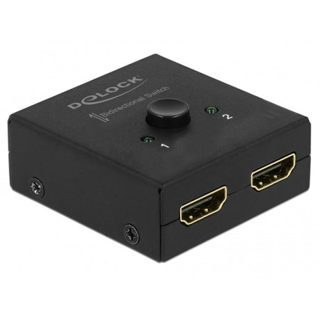 Delock HDMI Switch 2 - 1 bidirektional 4k 60 Hz (schwarz)