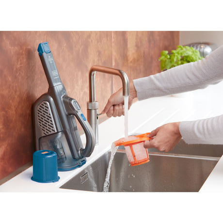 Black+decker bhhv520bf-qw 18v 2.0ah smart tech kruimeldief met laadstation handstofzuiger (donkergrijs blauw, incl. laadstation)