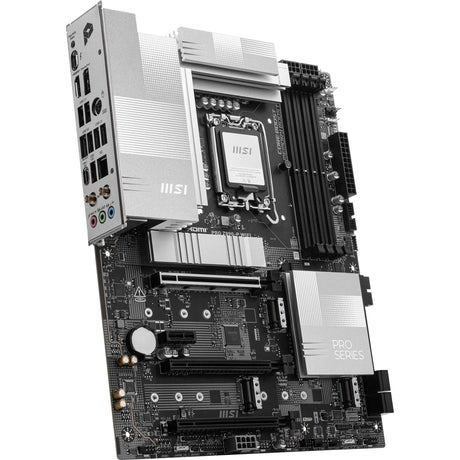 MSI Pro Z890-P WiFi Socket 1851 Mainboard (Schwarz Silber, RAID, 5GB-LAN, WiFi 7, BT, Sound, ATX)