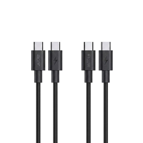 Acer 100w (67w pd) met netvoeding en usb-a, 2x usb-c oplader (zwart)