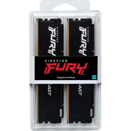 Kingston Fury Beast 16 GB DDR5-5600 (2x 8 GB) RAM (schwarz, kf556c36bbek2-16, Expo)