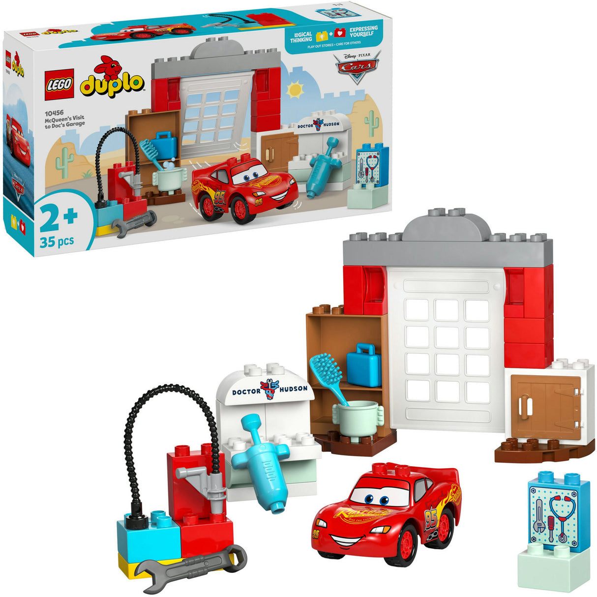 Lego 10456 Duplo Disney McQueens Besuch in der Docs Garage