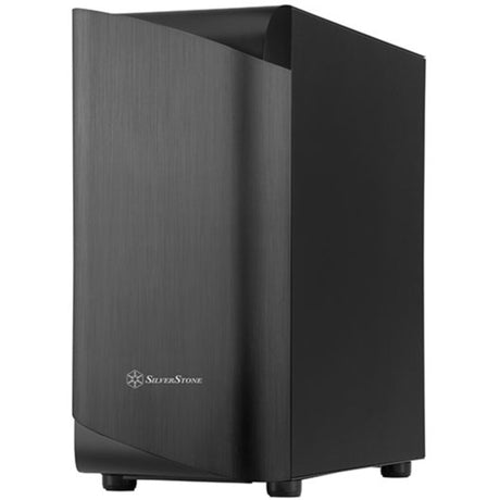 Silverstone Seta A1 Midi Tower Gehäuse (schwarzes Titan | 2x USB-A | 1x USB-C | RGB | gehärtetes Glas)