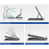 Act Connectivity Laptopständer, klappbar, 5-fach höhenverstellbar (schwarz)