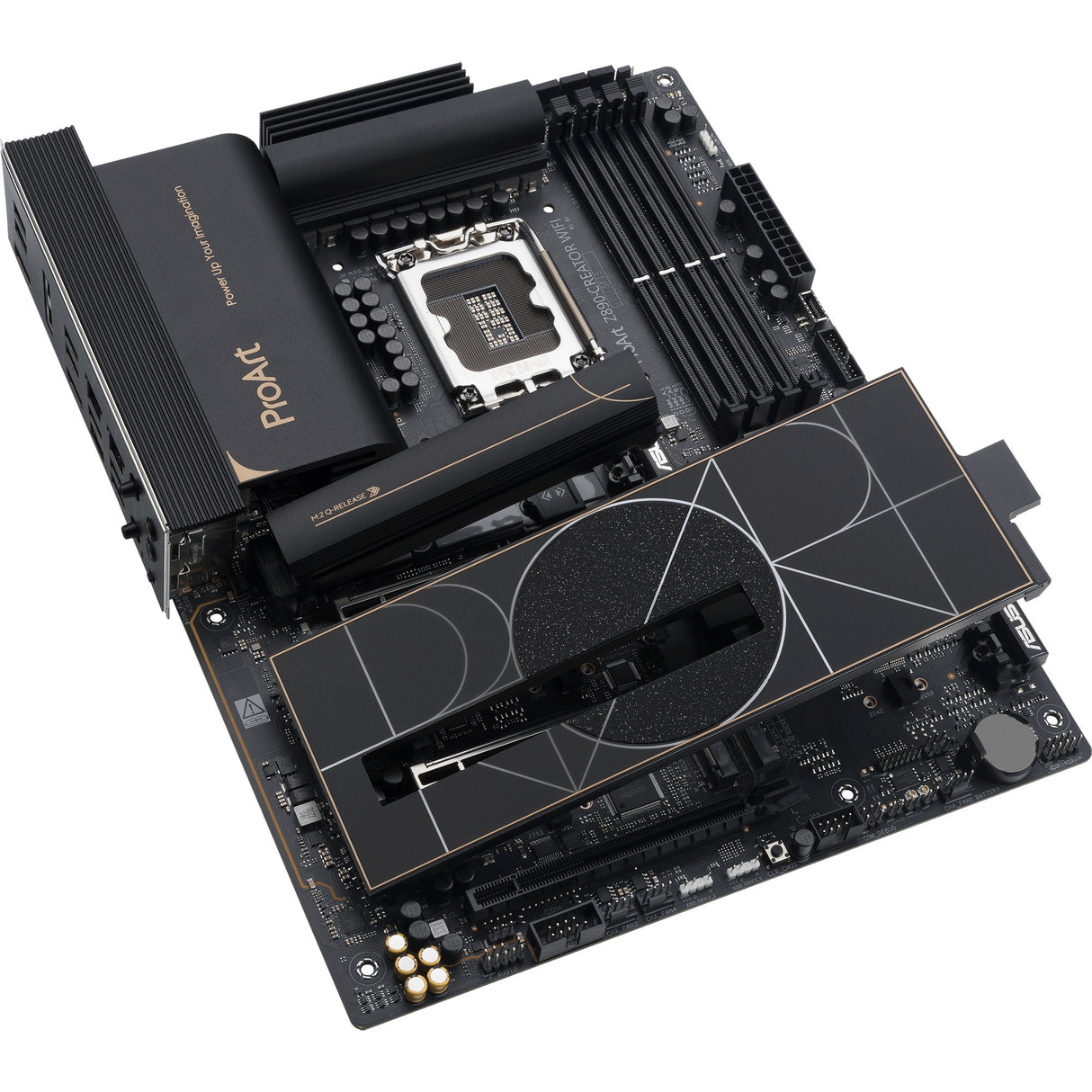 Asus ProArt Z890-Creator WiFi Socket 1851 Motherboard (RAID, 2,5 GB-LAN, 10 GB-LAN, Wi-Fi 7, BT, Sound, ATX)