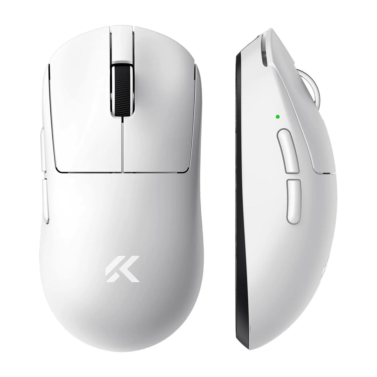 Mchose a7 v2 ultra gaming muis (wit, 42.000 dpi, 8k, 2.4 ghz bluetooth usb-c)