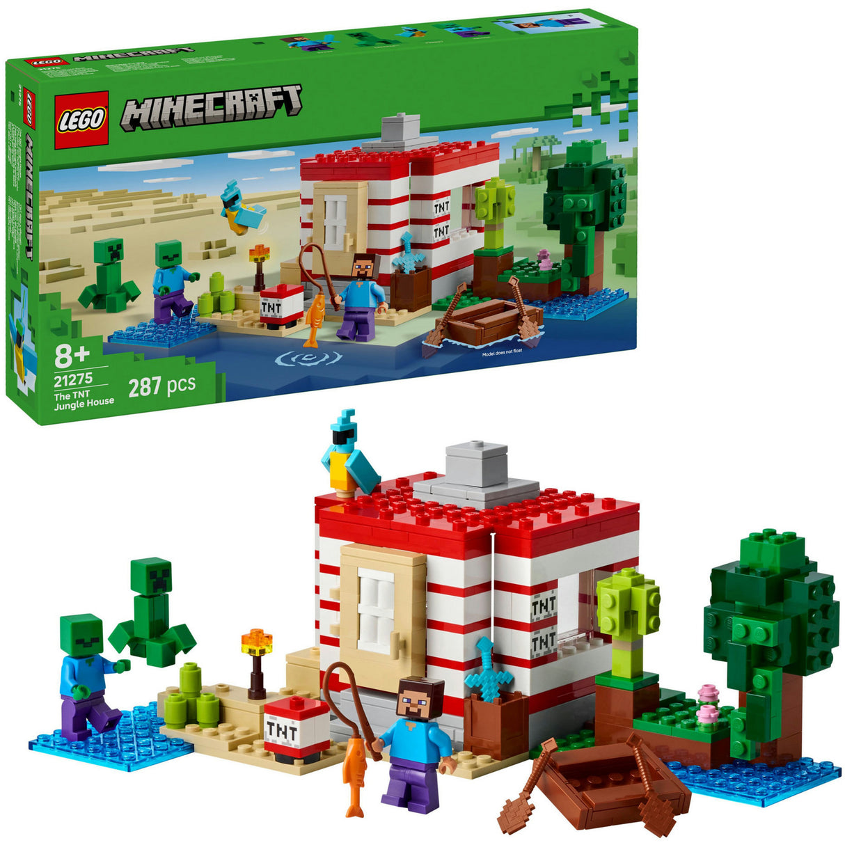 Lego® Minecraft® Das TNT-Dschungelhaus, Videospielset – 21275
