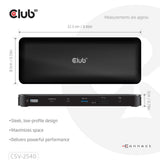 Club 3D 14-1 USB-C Quad-Display-Dockingstation (Schwarz)