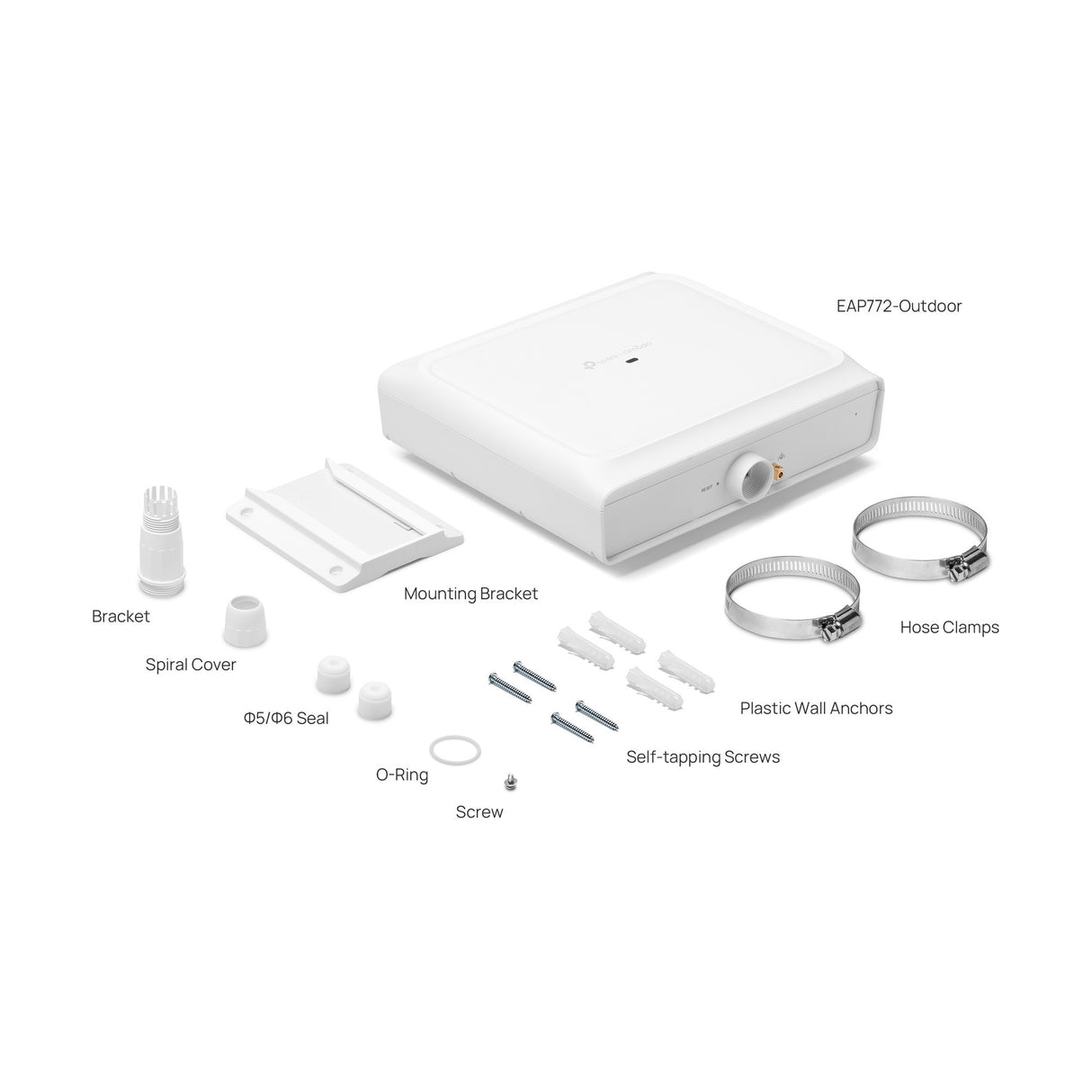 Tp-Link Omada EAP772 Be9300 Indoor Outdoor Wi-Fi 7 Access Point (weiß, Tri-Band)